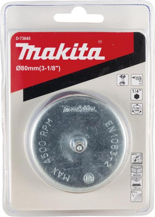 Productafbeelding Makita Komborstel 80mm messing 1/4"