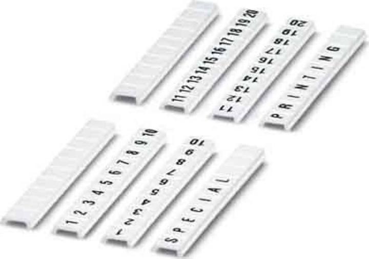 Actual product image Phoenix Contact Phoenix 0808626:0011 Terminal block markers 10pcs Terminal block accessories (25 mm)