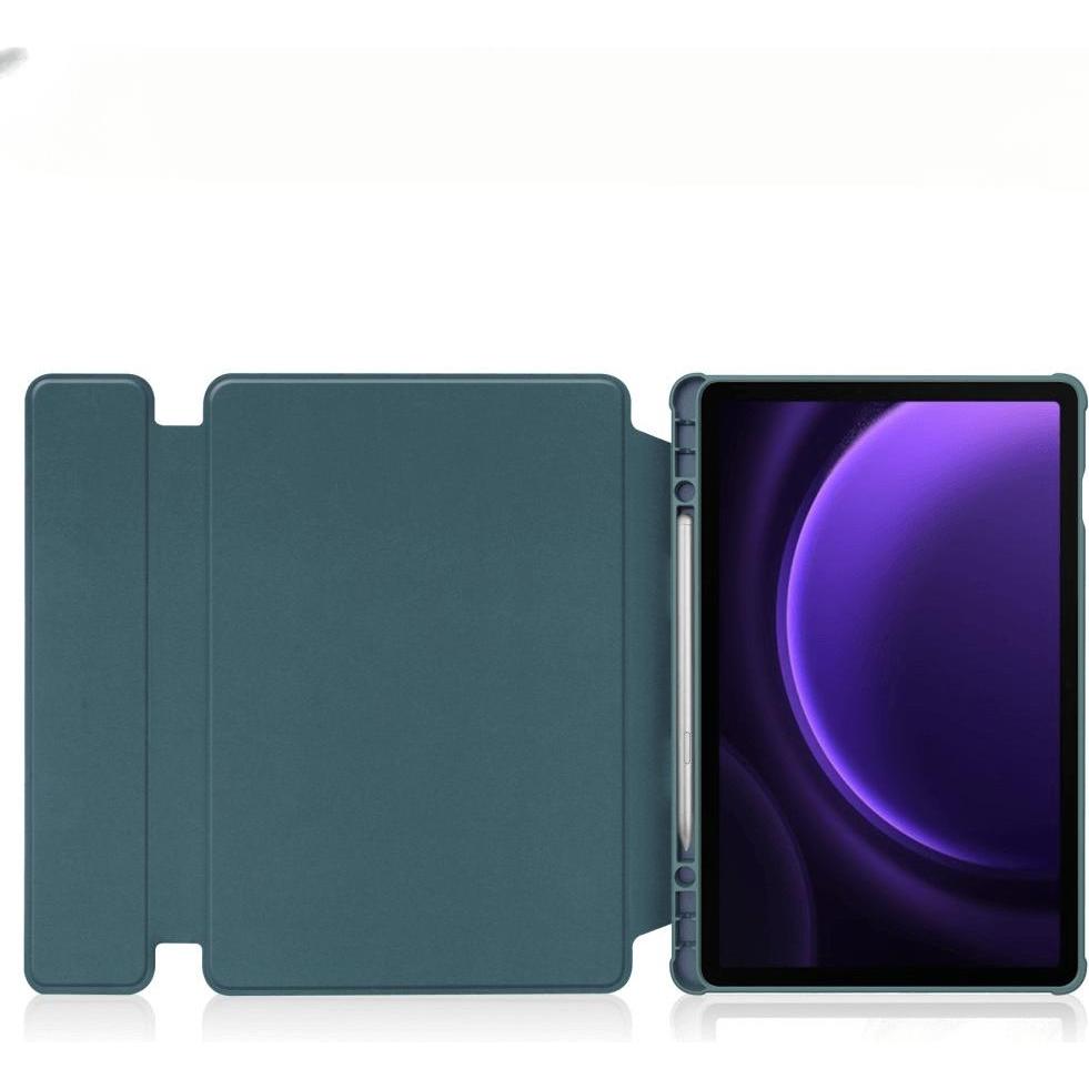 Thumbnail - Cover-Discount Galaxy Tab S9 FE - 360-Grad Tablet Hülle grün (Galaxy Tab S9 FE), Tablet Hülle, Grün