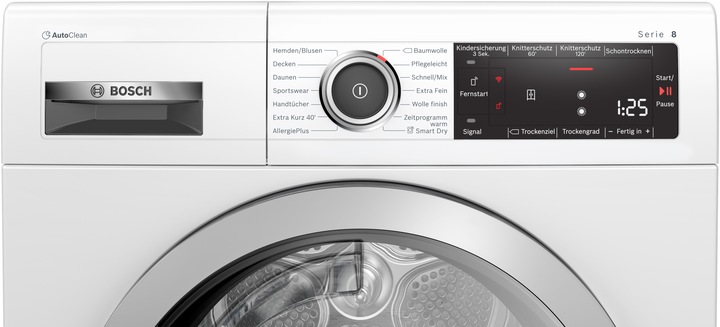 Actual product image Bosch Hausgeräte WTX87M40 (8 kg, Right)