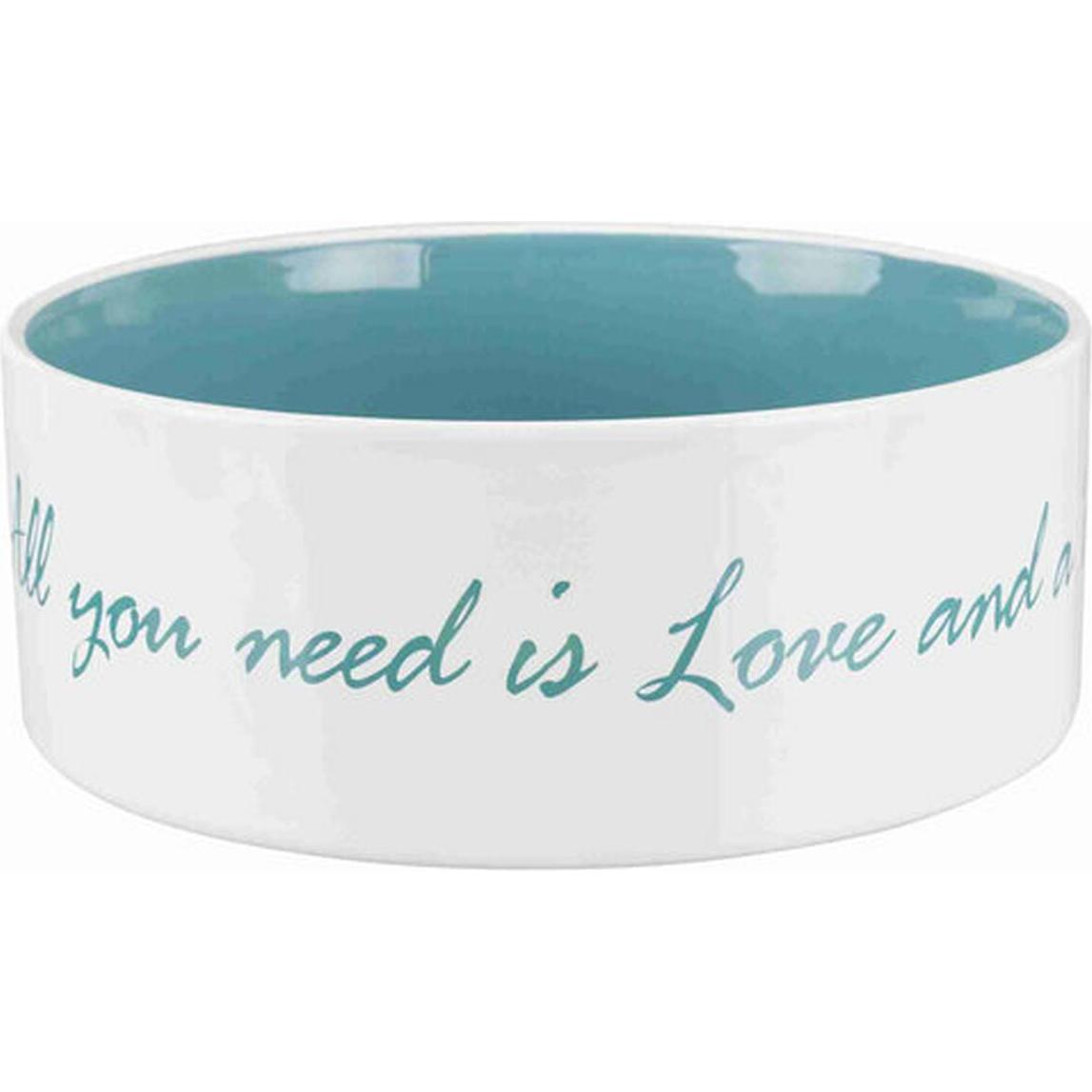 Meilleurs prix pour TRIXIE Ecuelle ceramique Pets Home - 1,4 L - O 20 cm - Creme et bleu clair - Pour chien