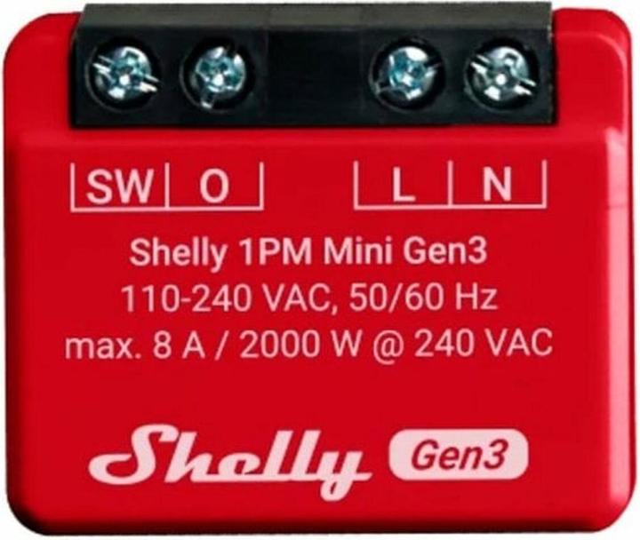 Produktbild Shelly 1PM Mini Gen3 (Schaltaktor)