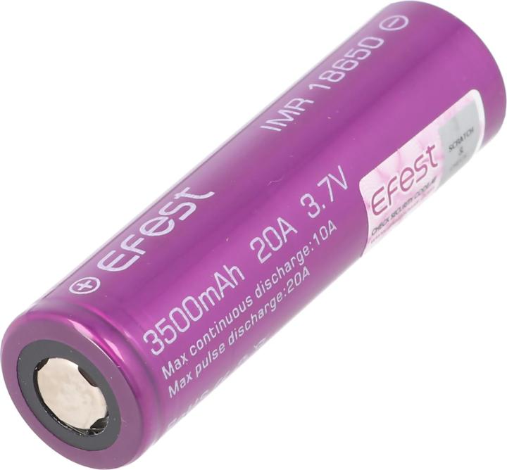 Produktbild Efest Akku Purple IMR 18650 (Flat Top) (1 Stk., 18650, 3500 mAh)