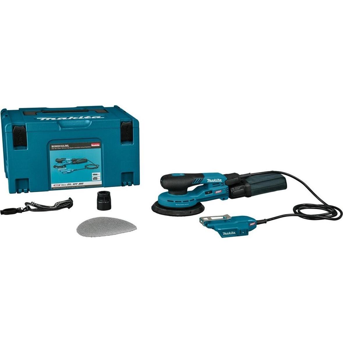 Makita, Rettificatrice + lucidatrice, BO002CGZJNL XGT 40 V Max 150 mm Palm Exzenterschleifer ohne Akku und Ladegerät in Mbox (Levigatrici rotorbitali)
