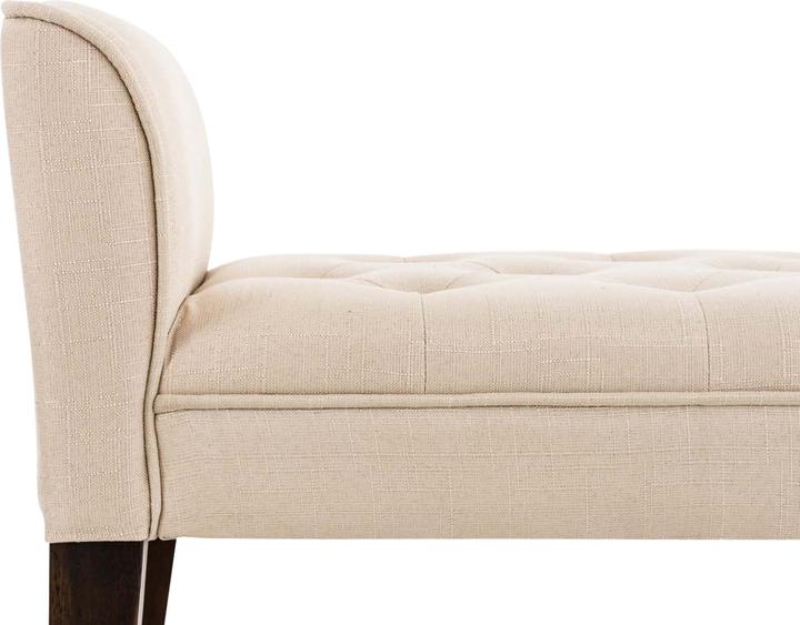 Image du produit CLP Chaise longue Cleopatra, antique-foncée, crème (128 cm)