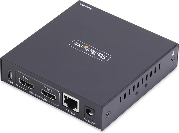 Produktbild StarTech .com IH2006-KVM-TX, Transmitter, Kabelgebunden, 3840 x 2160 Pixel, 60 Hz, Schwarz, Metall