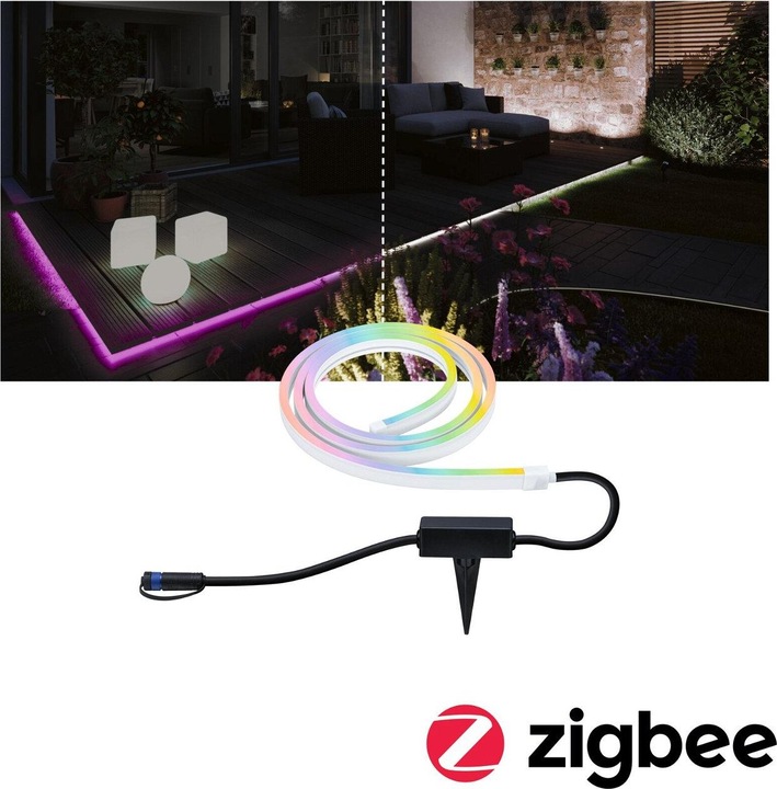 Image du produit Paulmann Luminaires Plug & Shine Smooth RGB+ TW (RGBW, 200 cm, Extérieur)