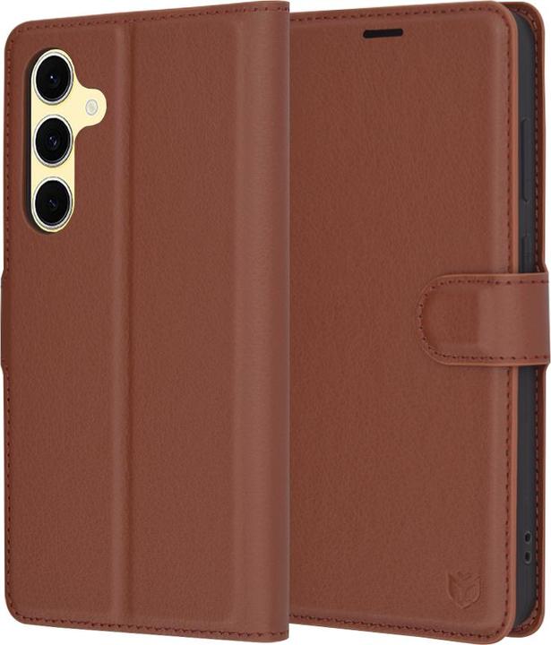 Actual product image Techsuit - Leather Folio - Samsung Galaxy S24 FE - Brown (Samsung Galaxy S24 FE)