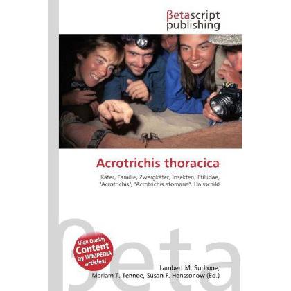 Acrotrichis thoracica, Fachbücher von Susan F. Marseken, Lambert M. Surhone, Miriam T. Timpledon