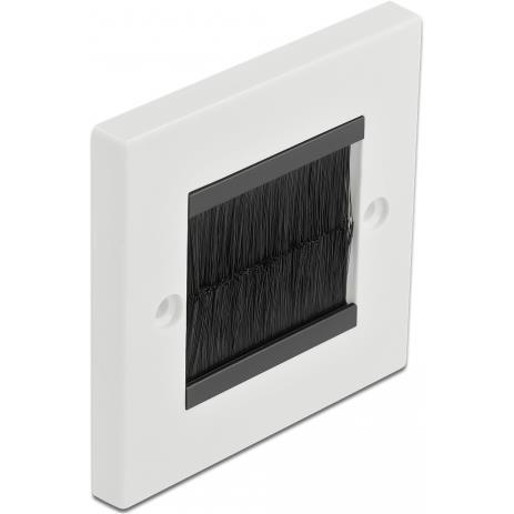 Delock Kabelmanagement Abdeckblende, Serverschrank Zubehör, Weiss