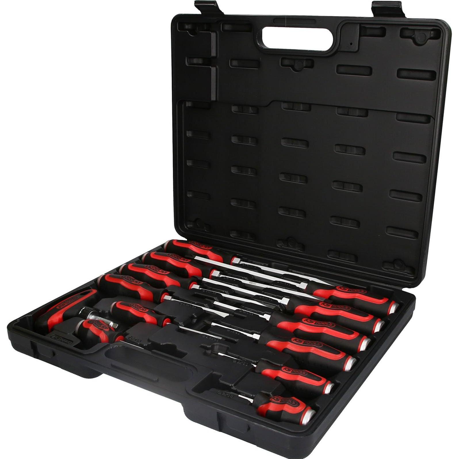 KS Tools, Schraubenzieher, ERGOTORQUEmax Schlagkappen-Schraubendreher-Satz 1 (Innenvierkant)
