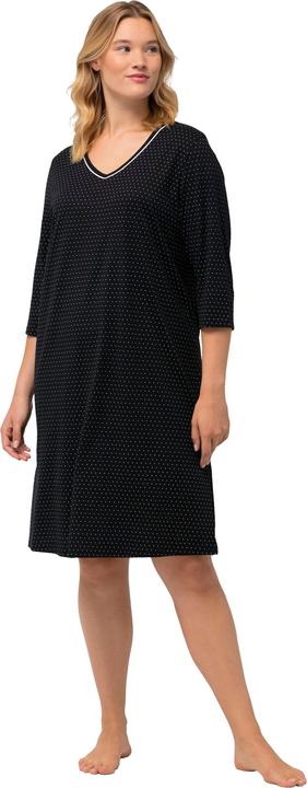 Produktbild Ulla Popken Bigshirts, 2er-Pack, Rundhals/ V-Ausschnitt, 3/4-Arm (46, 48)