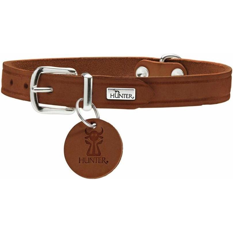Comparer les prix de Collier - Hunter - Aalborg 52 - Cuir De Vachette - Cognac - Tour De Cou 38-47 Cm
