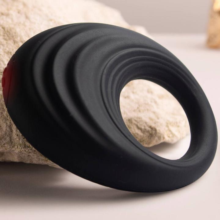 Actual product image Rocks-Off Spire - Vibrating Cockring - Black (6.30 cm)
