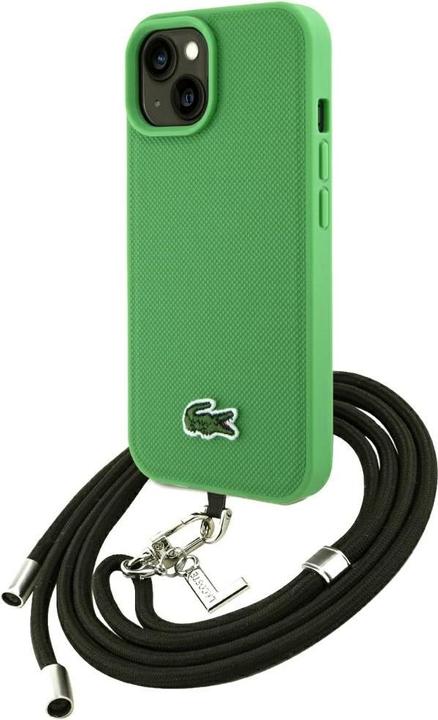 Produktbild Lacoste Etui Iconic Petit Pique Crossbody Cord MagSafe do iPhone 15 zielony