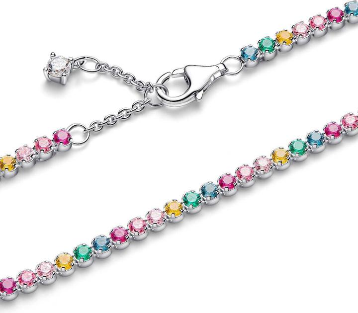Immagine prodotto Pandora Bracciale tennis arcobaleno (18 cm, Argento)