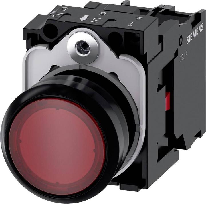 Image du produit Siemens Bouton-poussoir Ill 22mm rouge 1NC