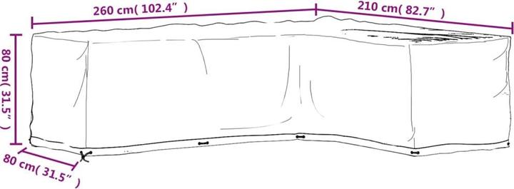 Image du produit vidaXL Outdoor-Möbelabdeckungen