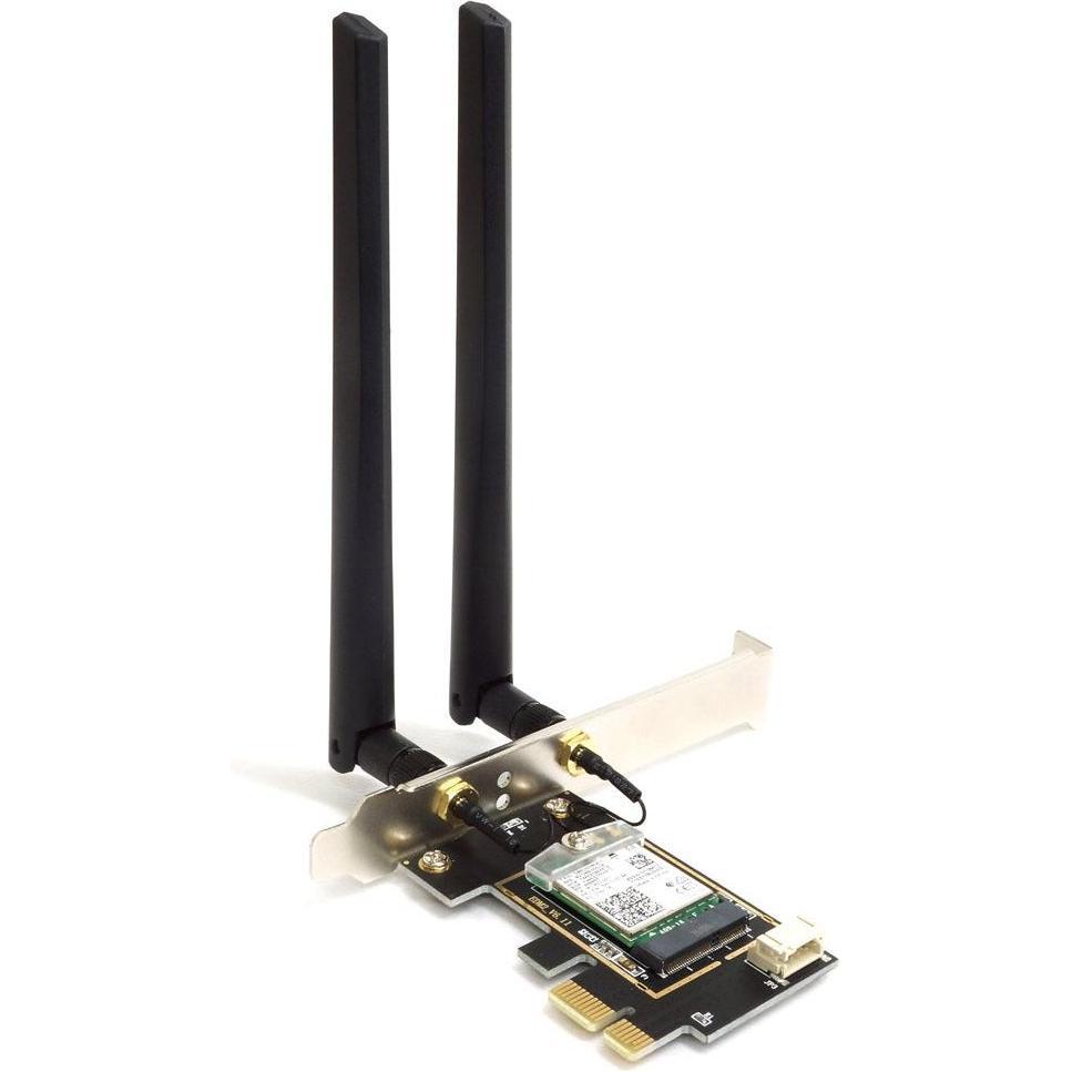 Alfa Network Alfa Wi-Fi 6E PCIe Card con antenna a dipolo AIT-AX210, Scheda di rete