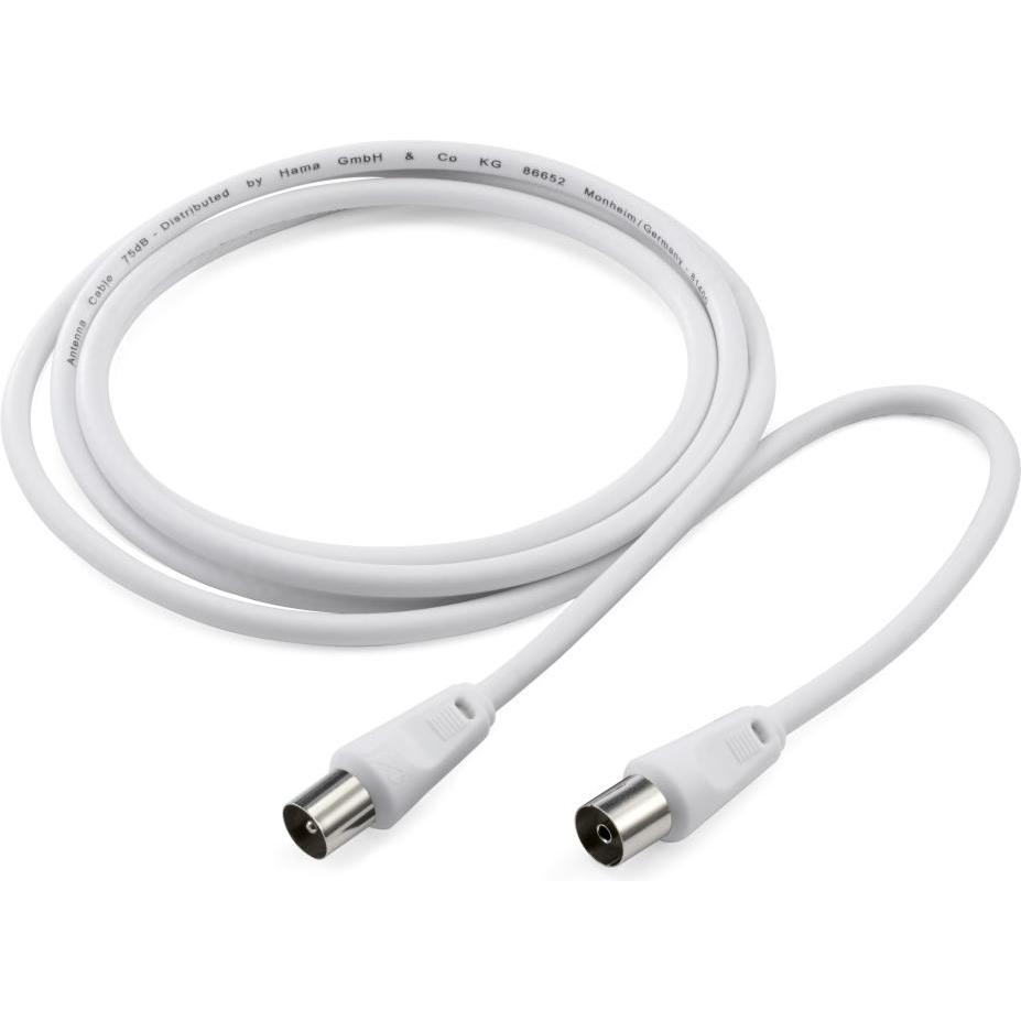 Thumbnail - Hama Koax-Stecker – Koax-Kupplung (75 dB, Antennenkabel), Antennenkabel