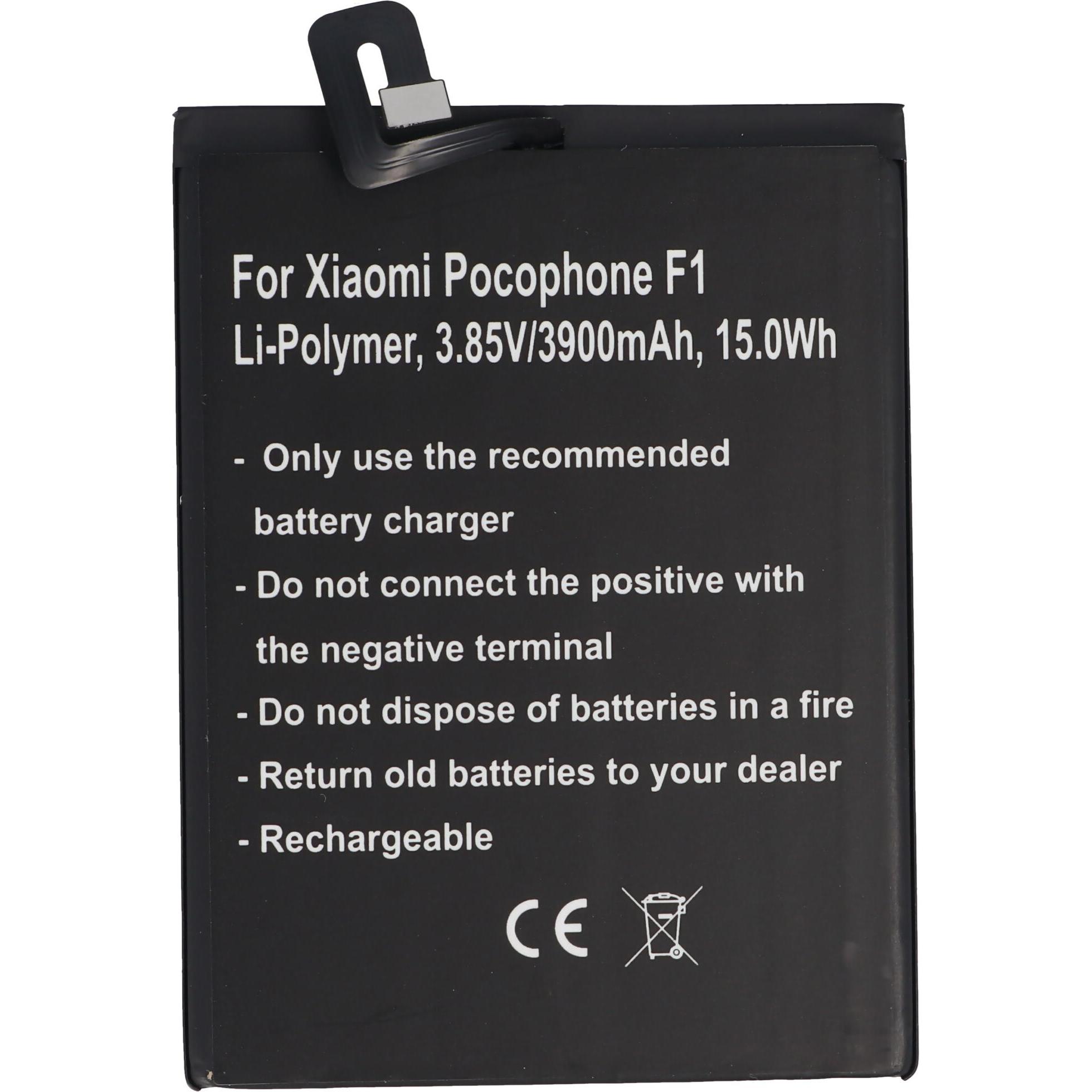 AccuCell Akku Xiaomi Pocophone F1, Smartphone Akku
