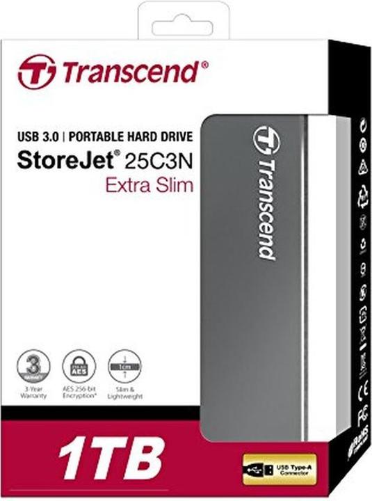 Actual product image Transcend 1TB STOREJET 2.5IN C3N (1 TB)