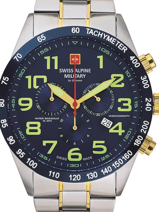 Immagine prodotto Swiss Alpine Military 7047.9145 Cronografo 45mm 10ATM (Cronografo, 45 mm)
