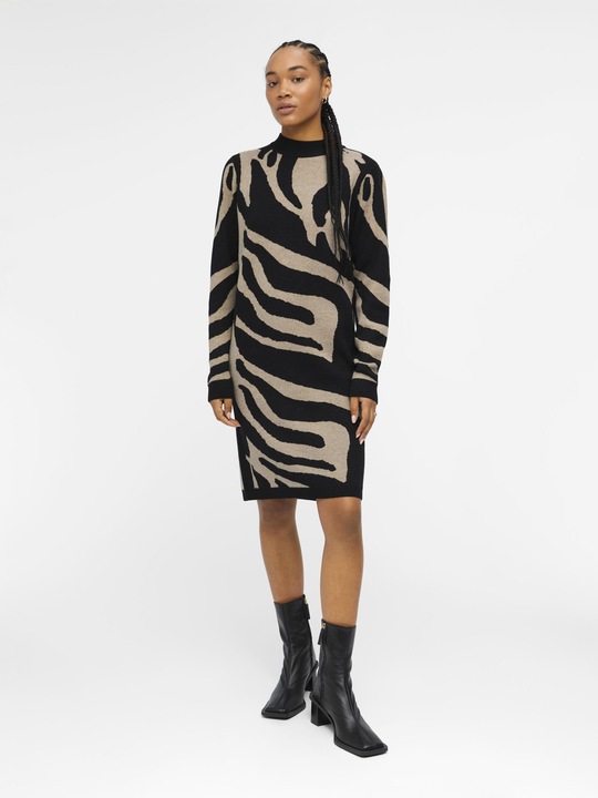 Image du produit Object Robe en maille imprimée (S)