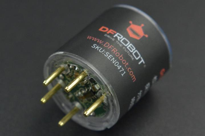 Actual product image DFRobot Gravity NO2 nitrogen dioxide sensor I2C and UART