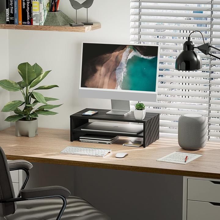 Actual product image Fitueyes Ergonomischer Monitorständer mit Ablage