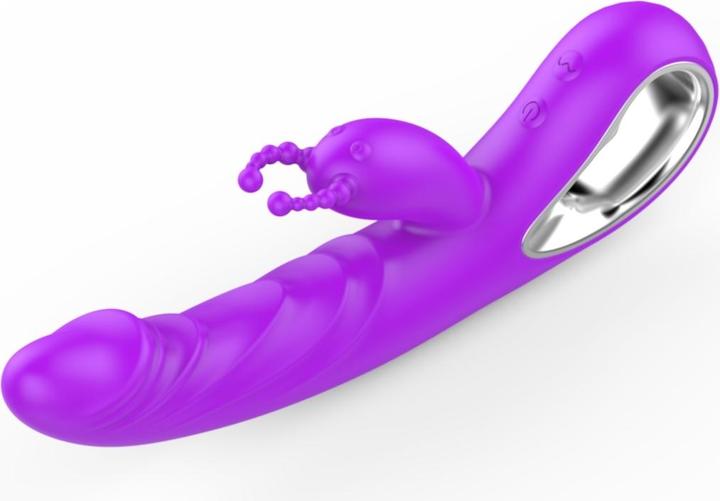 Actual product image Erolab Cheeky Bunny G-Spot and Clitoral Massager Purple (ZYCP01p)