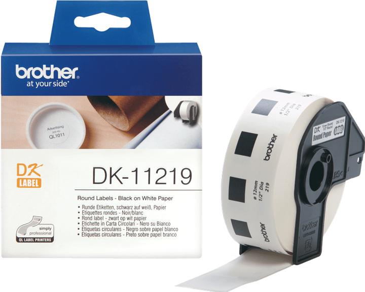 Produktbild Brother DK-11219 Runde Papieretiketten (1.20 cm)