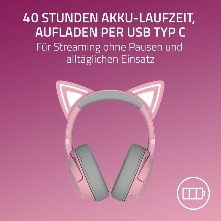 Productafbeelding Razer Kraken Kitty V2 BT - Kwarts (Draadloze)