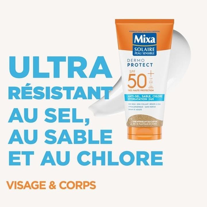 Immagine prodotto Mixa Solaire Sensitive Skin Very High Protection Sun Care Milk SPF 50 (Latte solare, SPF 50)
