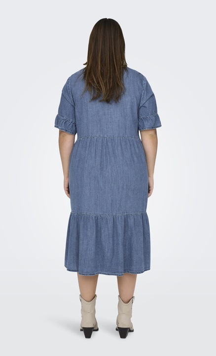 Image du produit Only Coupe décontractée Col en V Manches cloches Robe courte en jean (44)