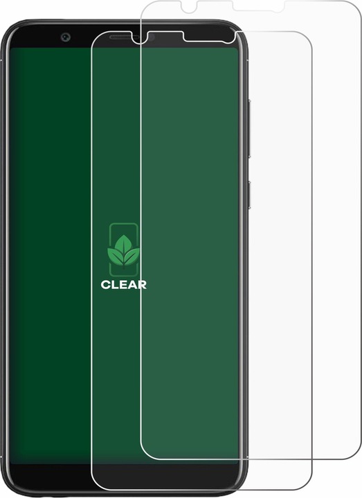 Actual product image ScreenLeaf Protective film sustainable screen protector screen protector film clear transparent (2 Piece, Huawei P Smart (2018))