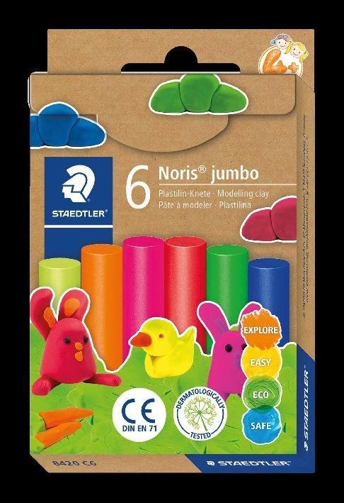 Image du produit Staedtler Pâte à modeler Plastilin néon 6pcs multicolore