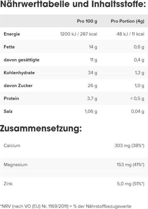 Nutritional values and ingredients IronMaxx Guarana Active (100 pcs., Capsules)