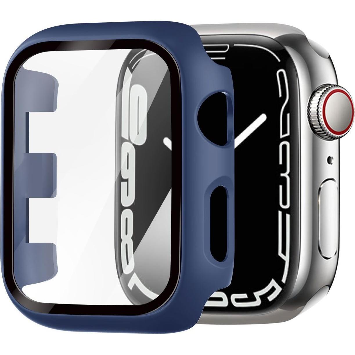 Thumbnail - Strap-it Hard Case mit Glass (Apple Watch), Uhrenarmband, Blau
