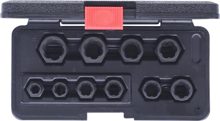 Actual product image KS Tools Spiral profile socket nutn set, 10 pcs, M8-M19