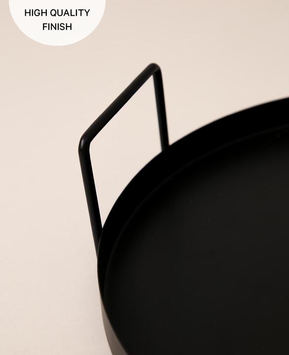 Image du produit Esmée Serviertablett, Metalltablett mit Griffen