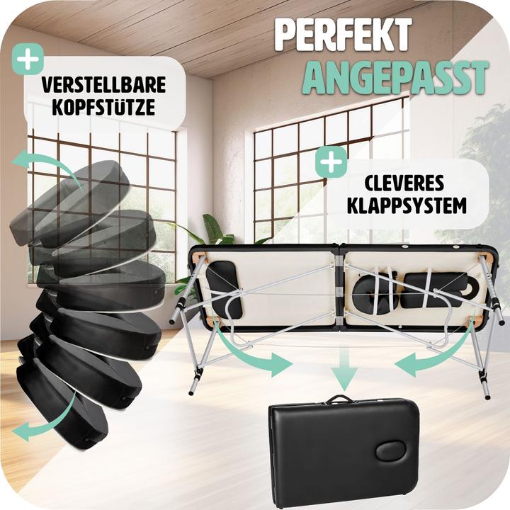 Actual product image tectake 2 zone massage table