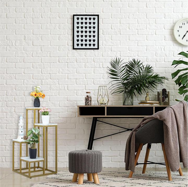 Image du produit Relaxdays Support pour plantes avec 4 étagères