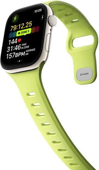 Actual product image Nomad Tempo Band 42mm Lime (18 mm, FKM fluoroelastomer)