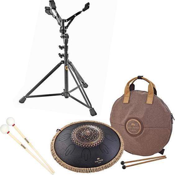 Meinl Sonic Energy OSTD1BKE Tongue Drum mit Ständer, Perkussion, Schwarz