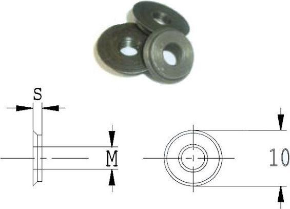 GRN Tools 990.A17.00 Innenmutter passend für WPL-Klinge Artikel 790.140.10, M4x10x1.6