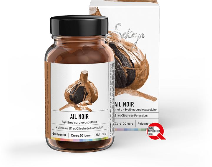 Image du produit Sekoya Ail noir | soutien en cas d'hypertension (60 pièce(s), Capsules)
