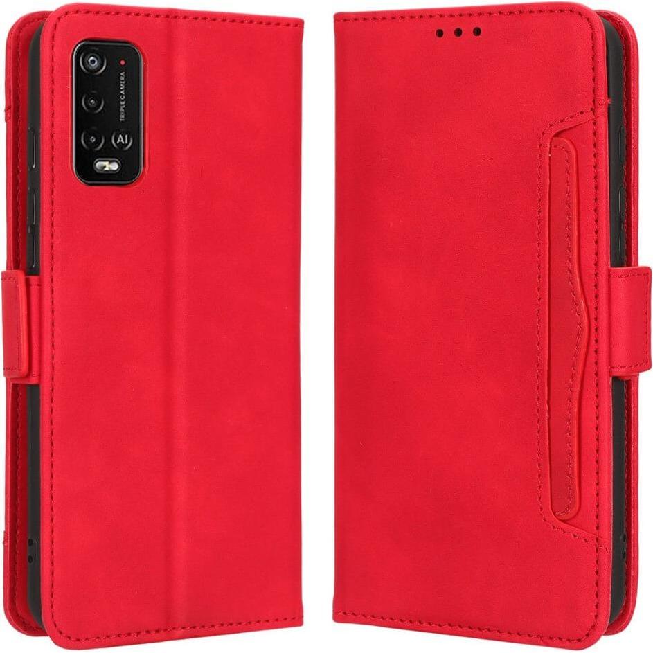 Thumbnail - Cover-Discount Wiko Power U20 - Etui viele Kartenfächer (Wiko Power U20), Smartphone Hülle, Rot