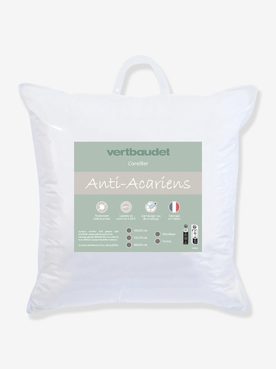 Actual product image Vertbaudet Soft children's pillow with recycled polyester, Greencare mite protection (40 x 60 cm)