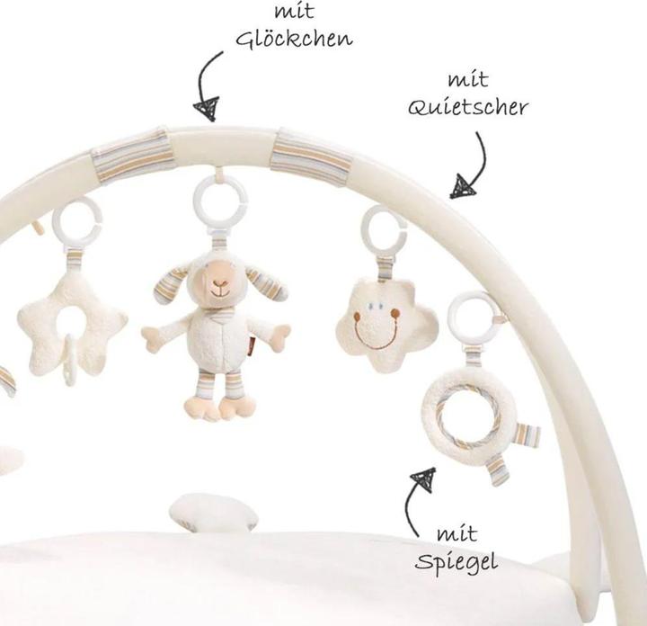 Actual product image Fehn Play bows & play blankets 3D activity blanket sheep - Baby Love + FREE onesie